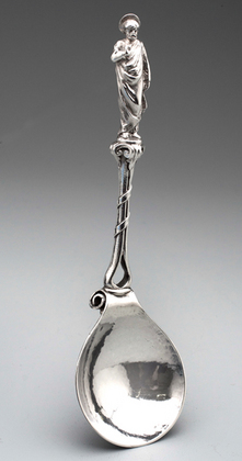 Arts & Crafts Silver Apostle Serving Spoon - Frederick Courthope